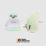 Buzón PQR en acrílico blanco personalizable